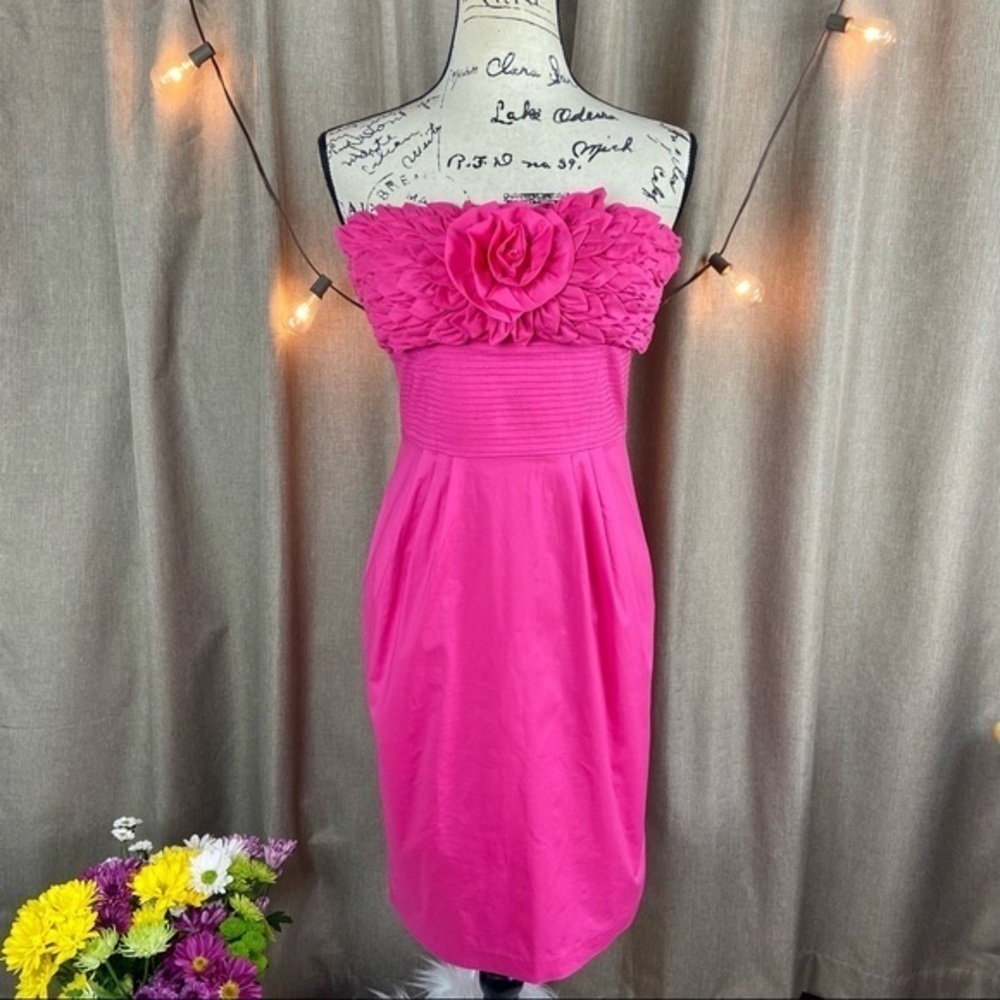 Catherine Malandrino Floral & Leaves Appliqué Sheath Dress - Picture 9 of 14